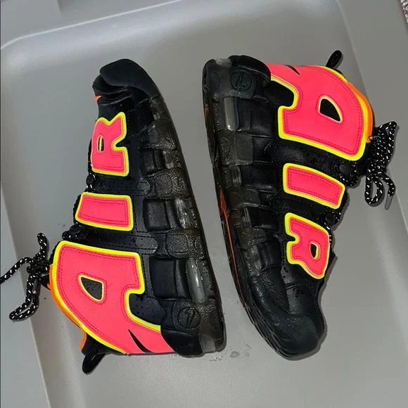 Nike Air More Uptempo Hot Punch Woman 6.5 Men/kid 5. (Worn once indoors) - Picture 1 of 13